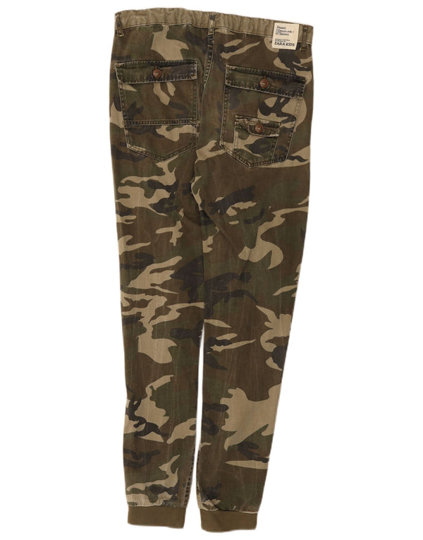 Zara Jogger-Chinohose für Jungen, 13–14 Jahre, W30, L28, grüne Tarnung