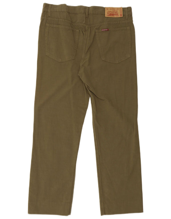 Carrera Damen Gerade Freizeithose W36 L29 Khaki Baumwolle