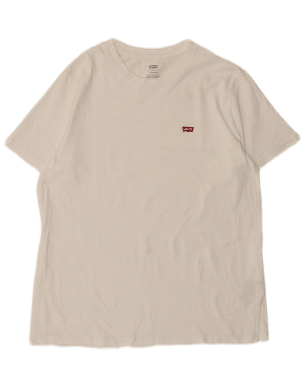 Levi's Mens Standard T-Shirt Top Large White Cotton