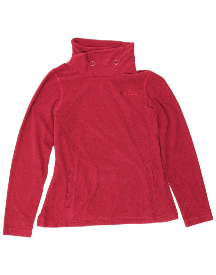 Mountain Warehouse Damen-Fleecepullover UK 12 Mittelrotes Polyester