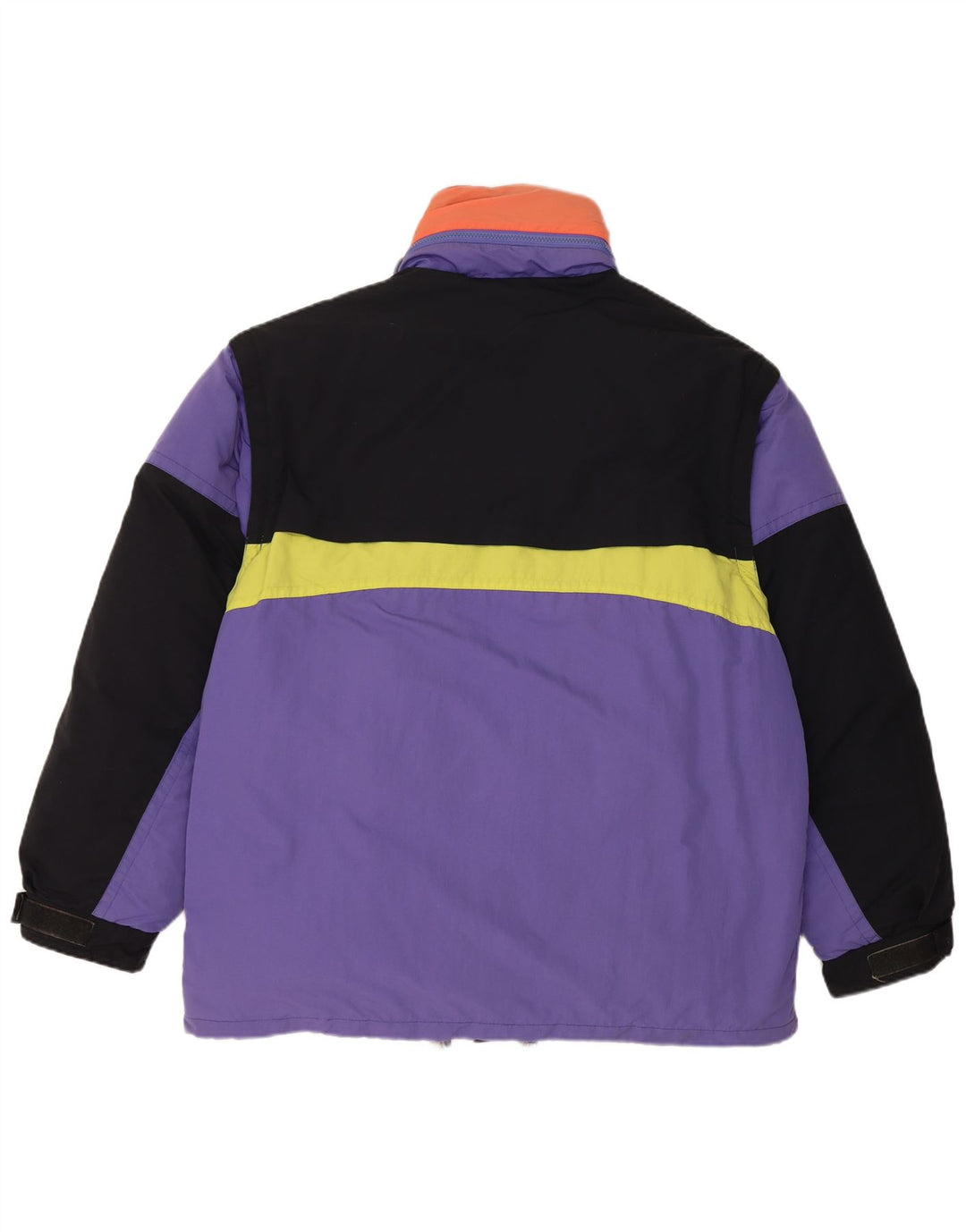Vintage Mens Padded Jacket UK 40 Large Purple Colourblock Polyamide