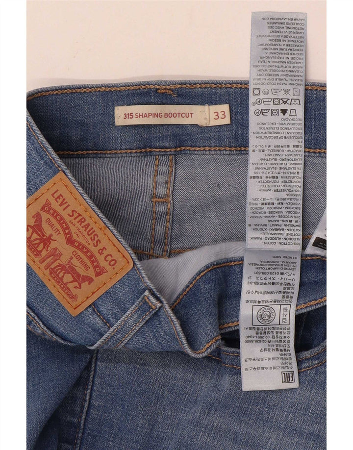 Levi's Damen 315 Shaping Bootcut Jeans W33 L32 Blaue Baumwolle