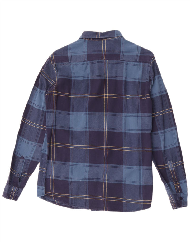 Calvin Klein Herre Slim Fit Flanellskjorte Medium Navyblå Plaid Polyester