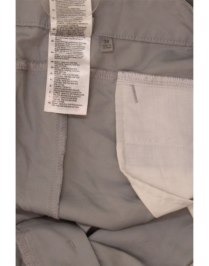 Adidas Mens Chino Shorts W38 XL Grey Polyester