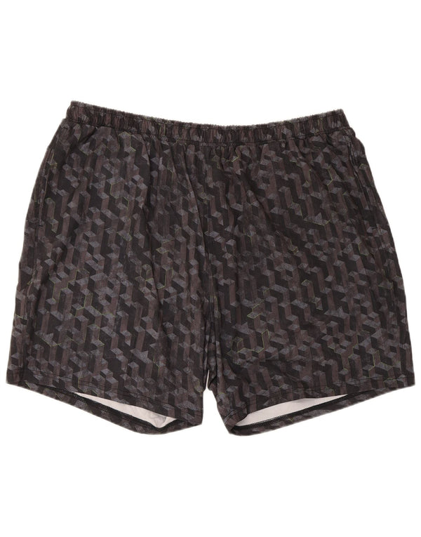 Mountain Warehouse Herre Sportshorts 2XL Sort Geometrisk Polyester