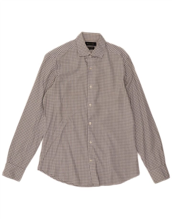 Massimo Dutti Herrenhemd Small Grey Gingham