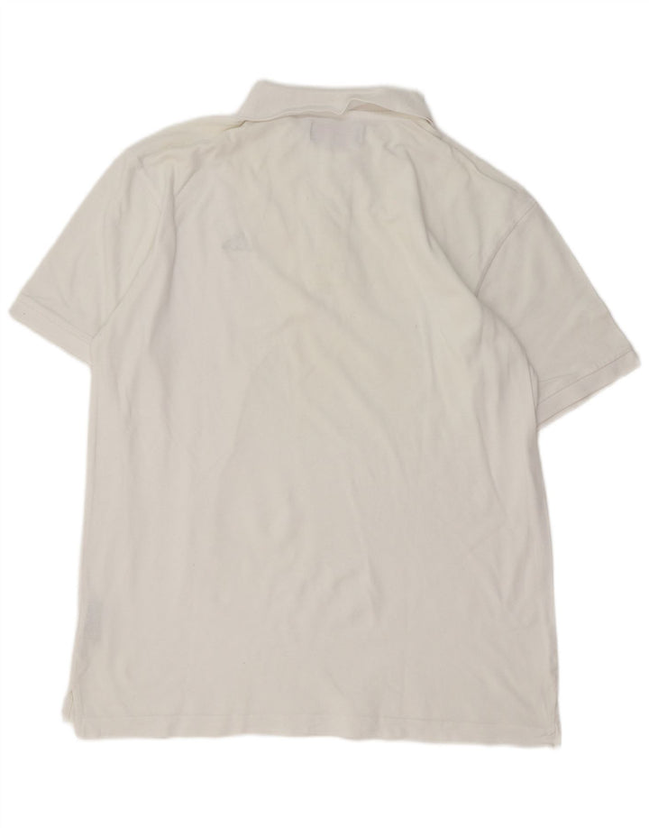 Kappa Mens Polo Shirt XL White Cotton