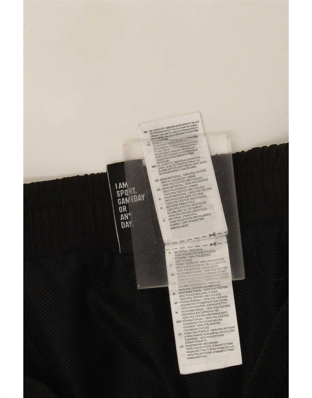 Adidas Mens Tracksuit Trousers Joggers XL Black Polyester