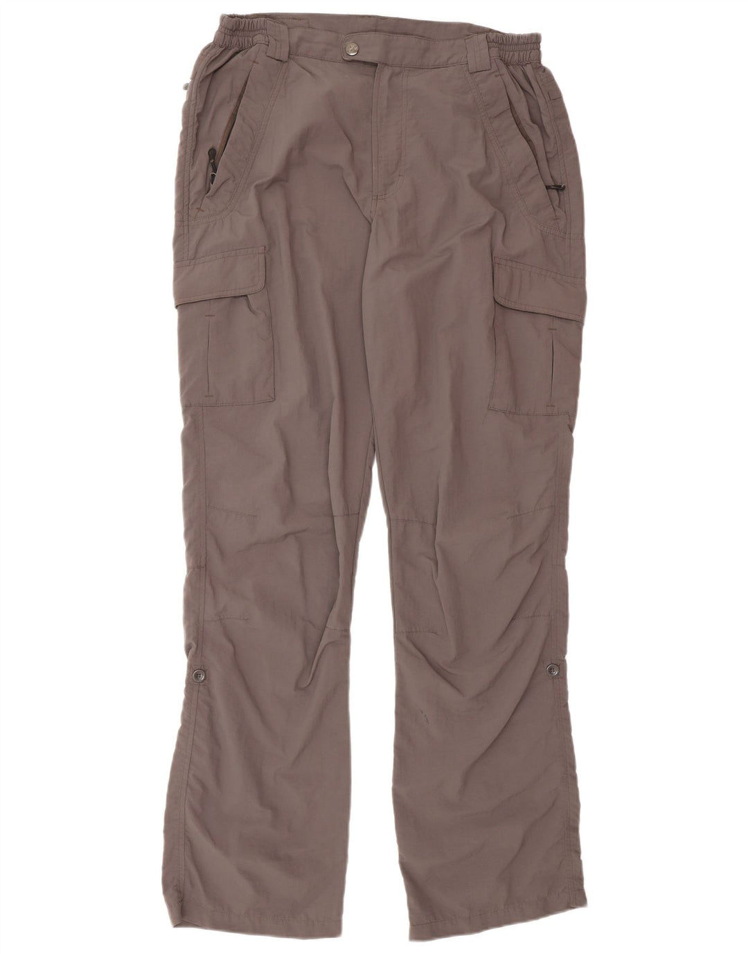 Brugi Gerade Herren-Cargohose W34 L34 Graues Polyamid
