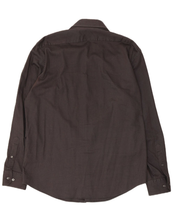 Hugo Boss Mens Regular Fit Shirt Size 43 17 XL Grey Cotton