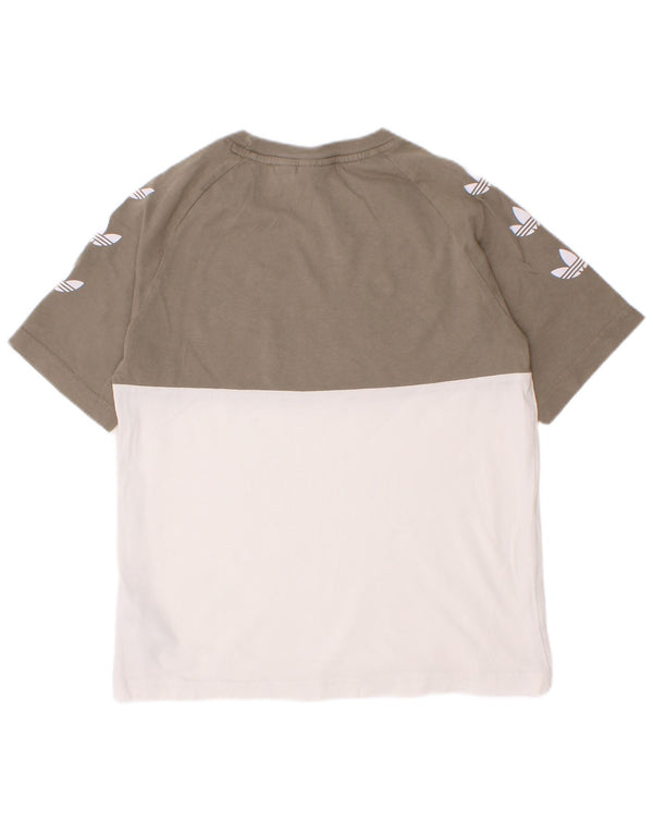 Adidas Camiseta gráfica para niños 6-7 años Blanco Colorblock Algodón