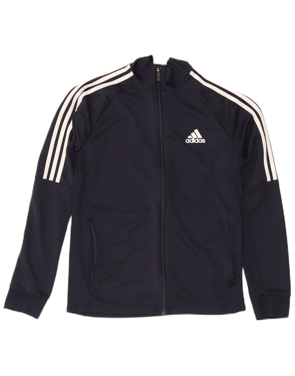 Adidas Mens Aeroready tréningruha felső kabát UK 40/42 közepes sötétkék