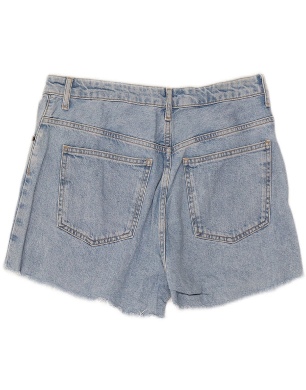 Topshop Womens Ashley Denim Shorts UK 14 Large W32  Blue Cotton