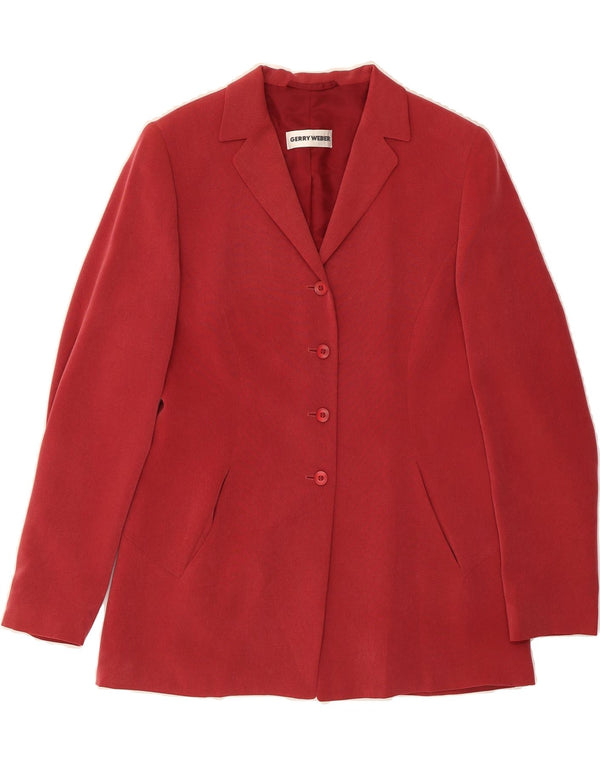 GERRY WEBER Womens 4 Button 2 Piece Skirt Set UK 12 Medium W26 Red Cupro