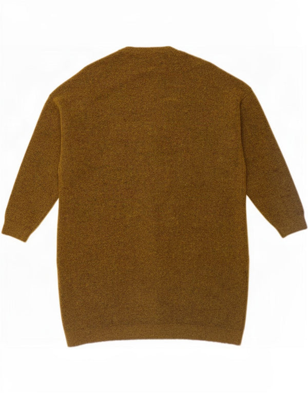 Maglione cardigan aperto lungo da donna Marks & Spencer UK 14 Cachi medio