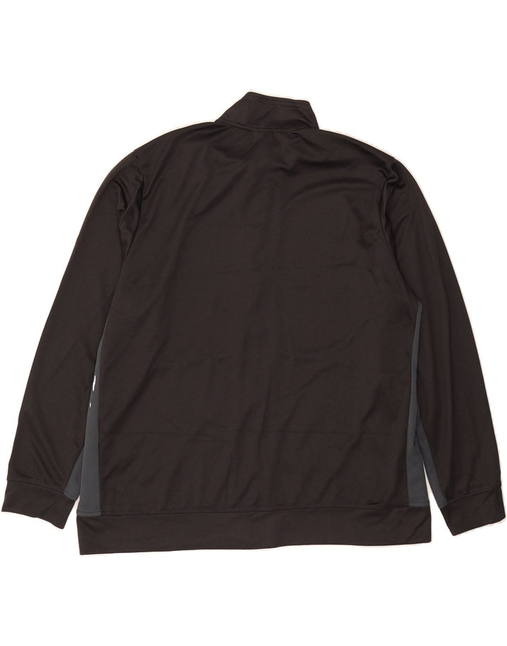 RUSSELL ATHLETIC Mens Tracksuit Top Jacket 2XL Black Colourblock Polyester Vintage Russell Athletic and Second-Hand Russell Athletic from Messina Hembry 