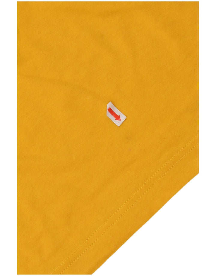 Champion Mens Graphic T-Shirt Top Large Yellow