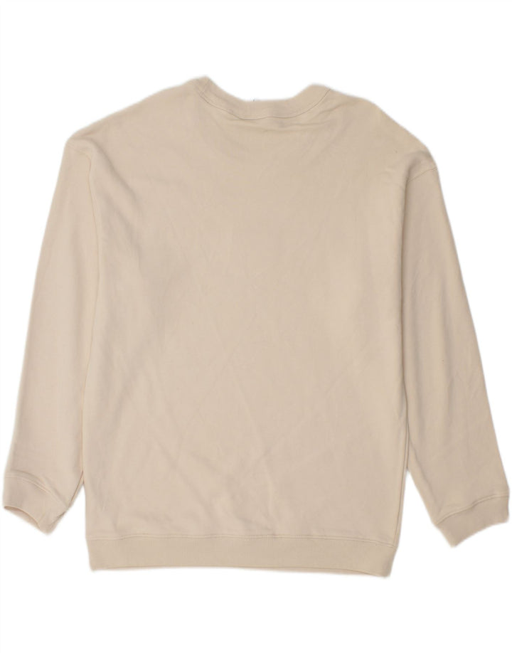 ADIDAS Mens Sweatshirt Jumper Medium White Cotton