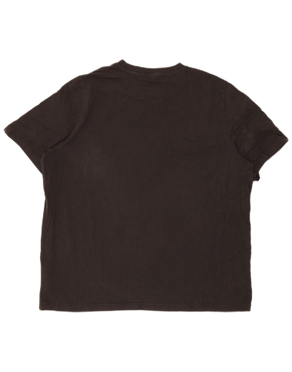 Puma Mens Graphic T-Shirt Top 2XL Black Cotton