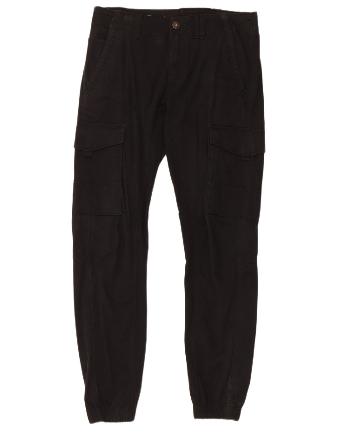 Jack & Jones Mens Joggers Cargo Trousers W30 L32 Black