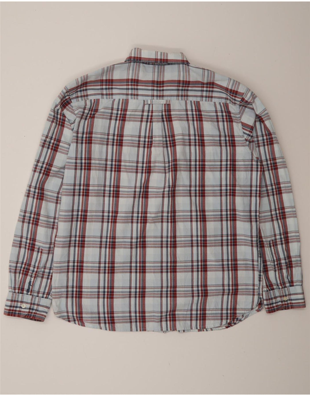 Camicia da uomo Wrangler XL in cotone a quadri blu