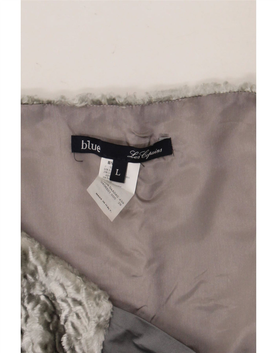 Les Copains Dame Bolero Jacket UK 14 Large Grey Acetate