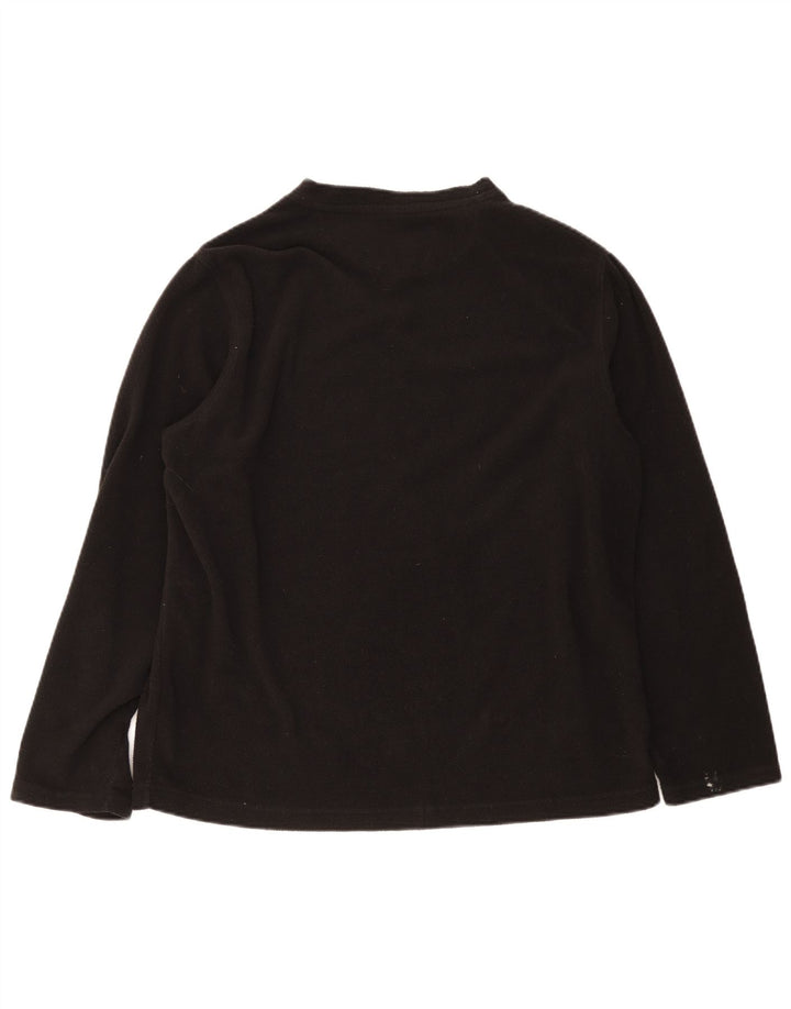 Marks & Spencer Mens Fleece Jumper Large Black Polyester