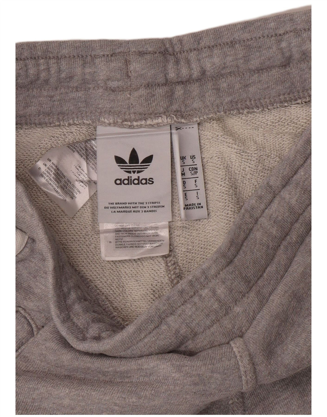 Adidas Mens Sport Shorts Small Grey Cotton
