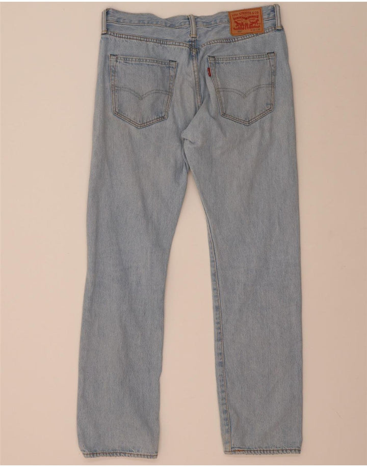 Levi's Mens 501 Straight Jeans W33 L32 Blue Cotton