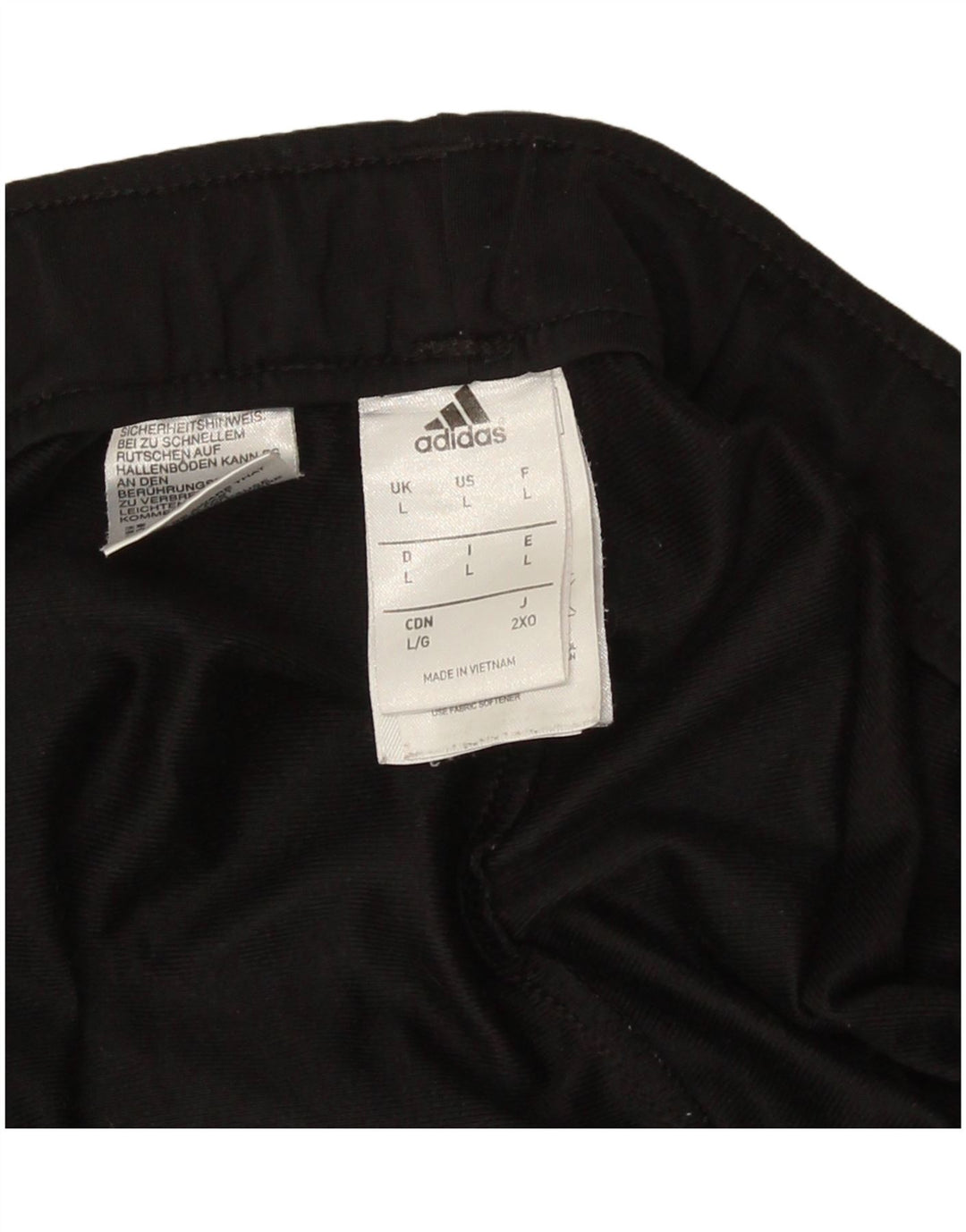 Adidas Herren-Trainingshose, Jogginghose, Größe L, Schwarz, Polyester