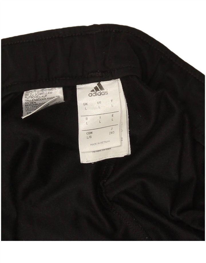 Adidas Herren-Trainingshose, Jogginghose, Größe L, Schwarz, Polyester