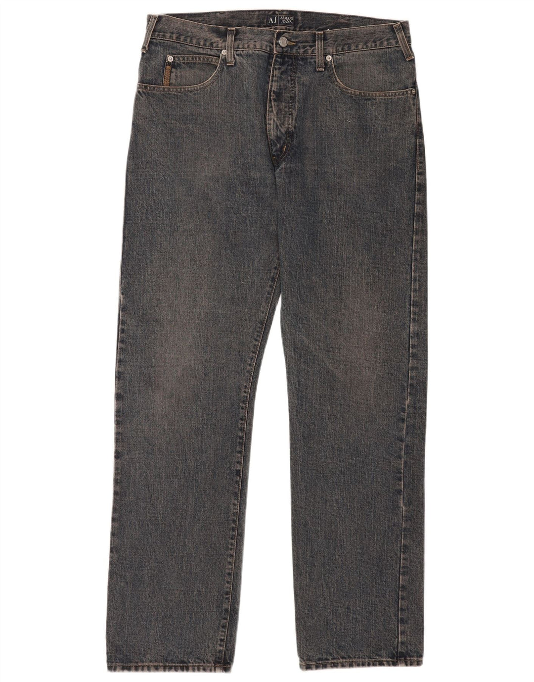 Jeans dritti da uomo Armani W38 L33 in cotone blu