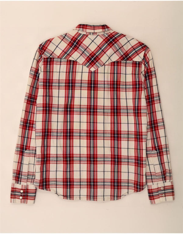 Camicia Levi's da uomo in cotone a quadri rossi medi