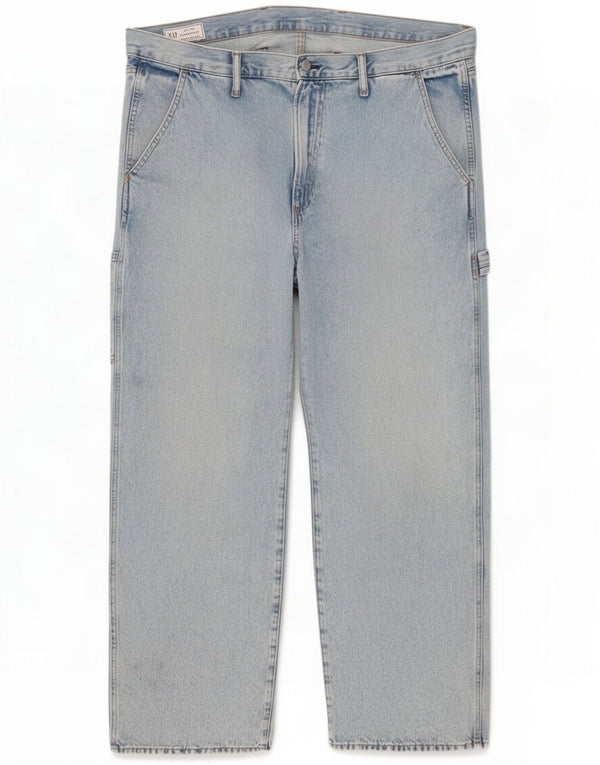 Gap Mens Carpenter Cargo Straight Jeans W40 L30 Μπλε Βαμβακερό
