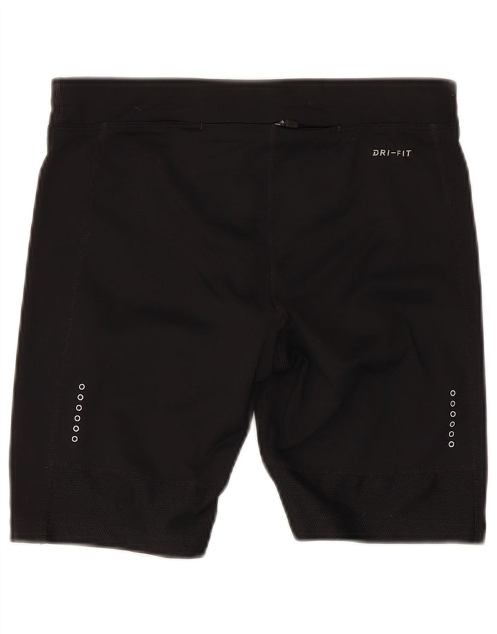 Pantaloncini sportivi Nike da donna Dri Fit UK 10 piccoli poliestere nero
