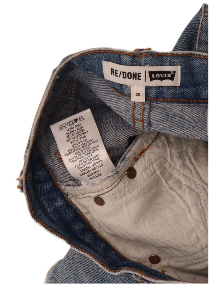 Levi's Damen Jeansshorts W25 XS Blaue Baumwolle