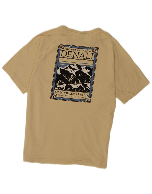 The North Face Mens Graphic T-Shirt Top Small Yellow Cotton