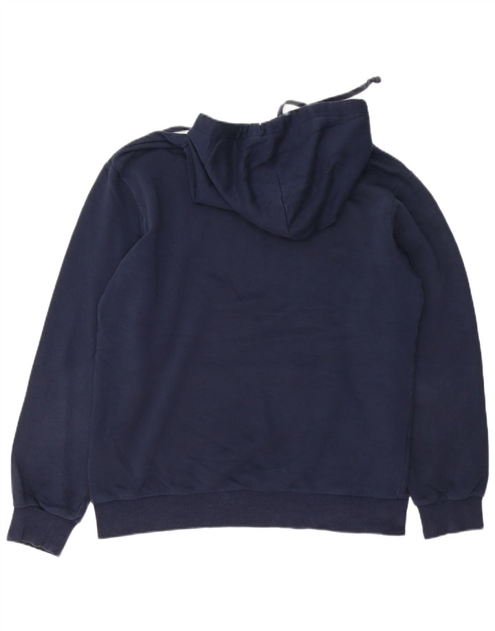 Converse Mens Graphic Hoodie Jumper Medium Navy Blue Cotton