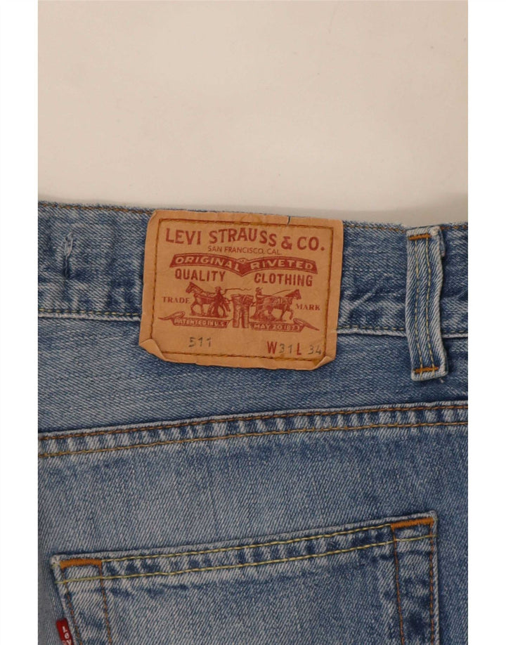 Levi's Dame 511 Slim Jeans W31 L32 Blå