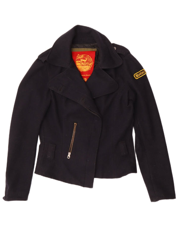 Jachetă Blazer pentru femei Replay UK 16 mare, lână bleumarin