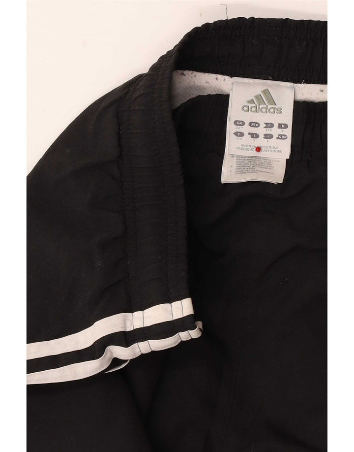 Adidas Mens Tracksuit Trousers Joggers Medium Black Polyester Sports
