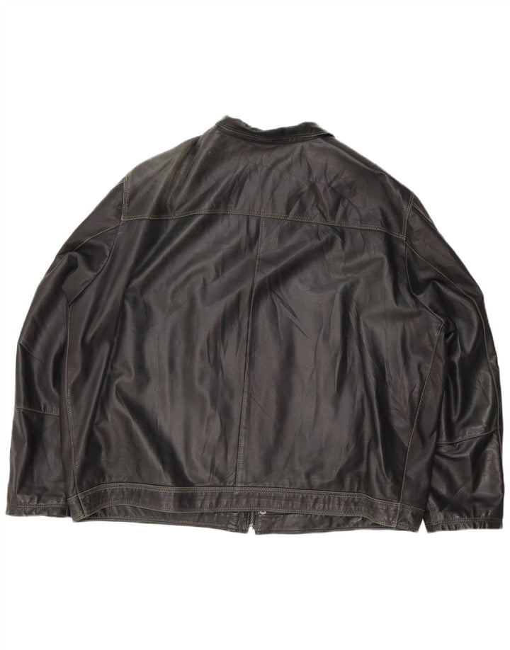 Vintage herre læderjakke UK 44 2XL Sort