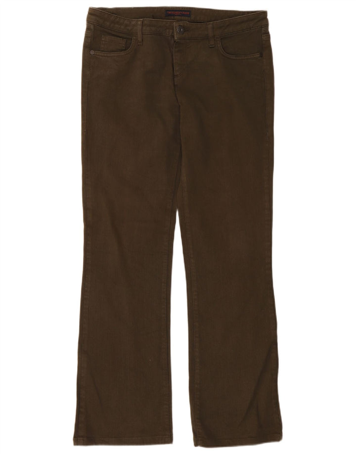Jeans Bootcut Donna Trussardi W31 L31 Cotone Kaki