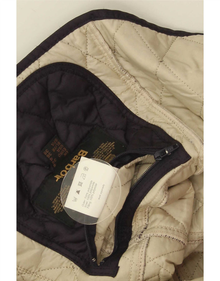 Barbour Veste matelassée pour femme UK 8 Small Bleu Marine Polyamide