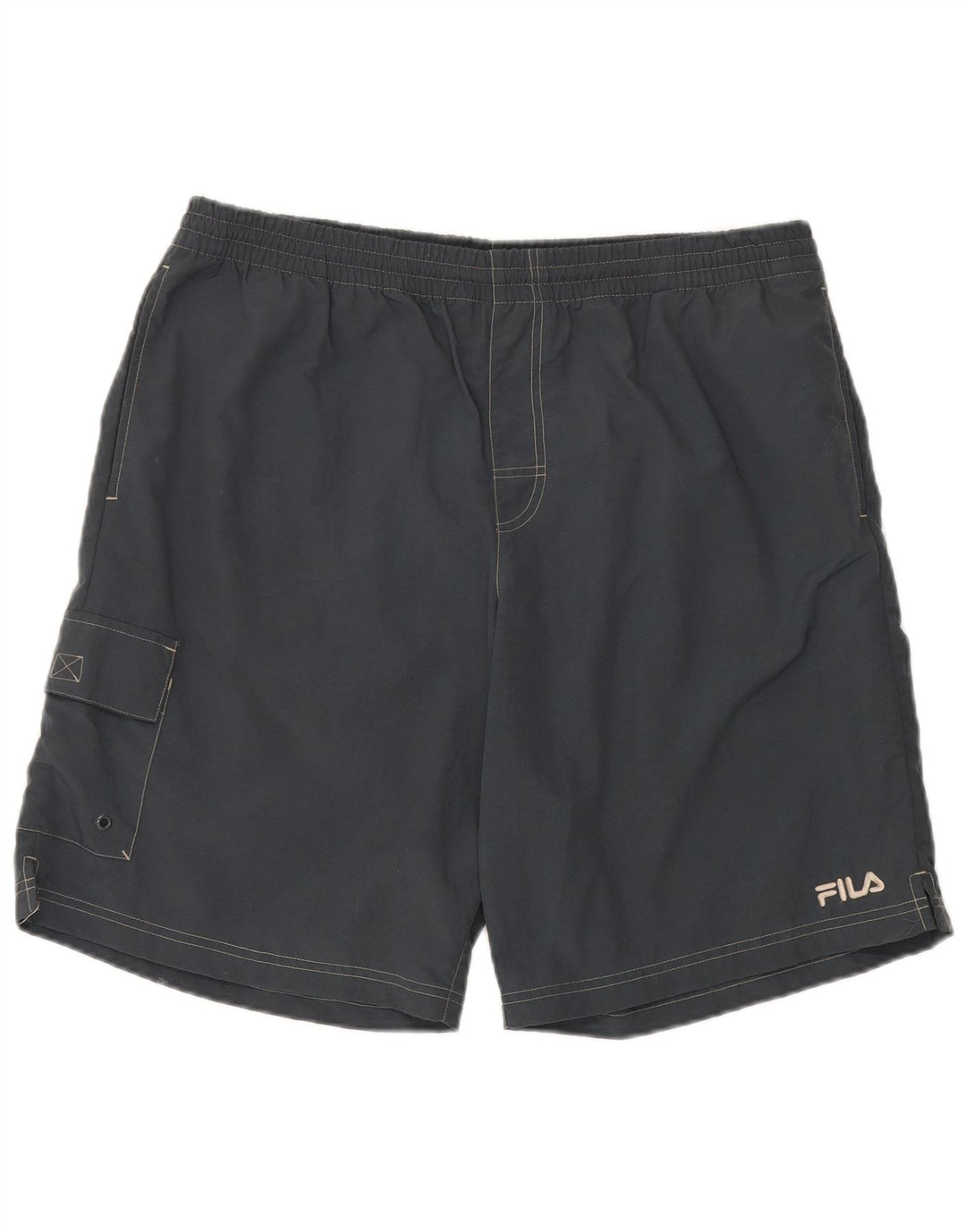 Fila Mens Sport Shorts XL  Grey Polyamide