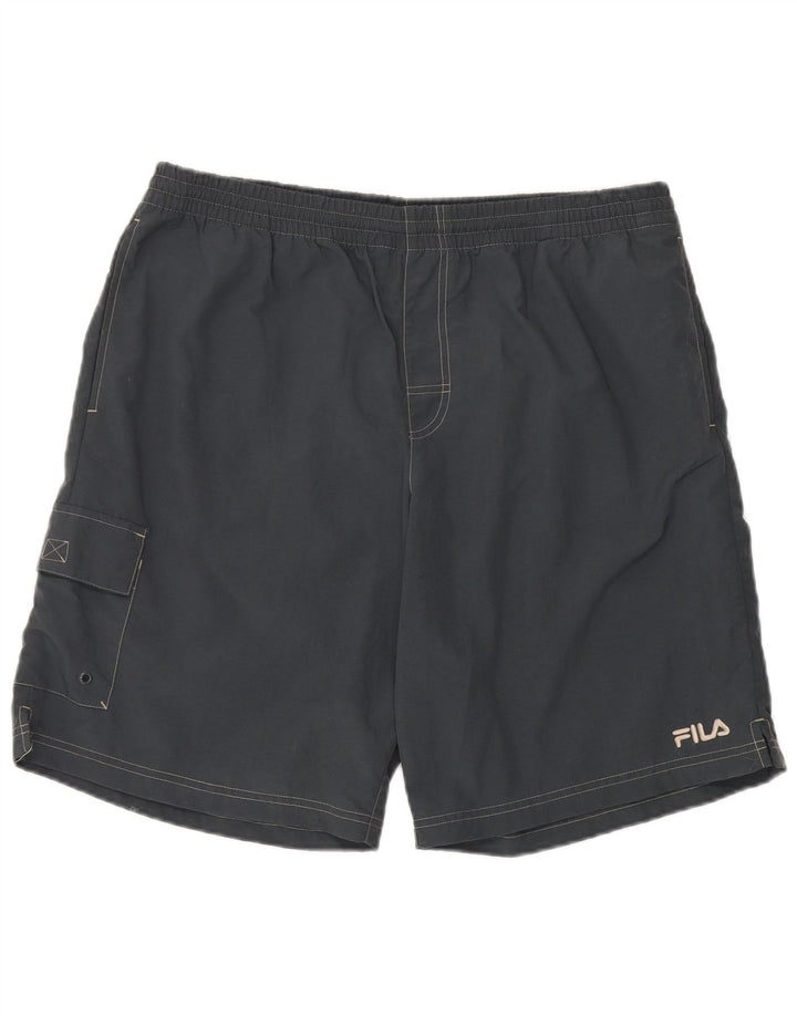 Fila Mens Sport Shorts XL  Grey Polyamide