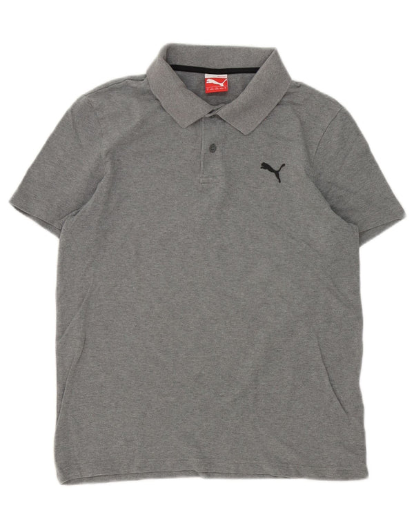 Puma Polo Homme Gris Moyen Coton