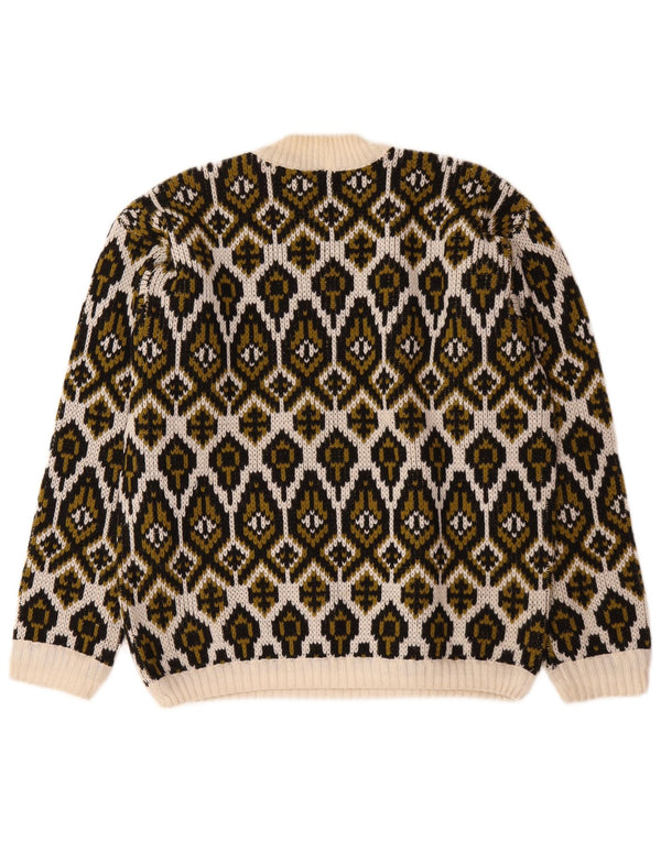 Vintage Dame Turtle Neck sweater Medium Off White Fair Isle