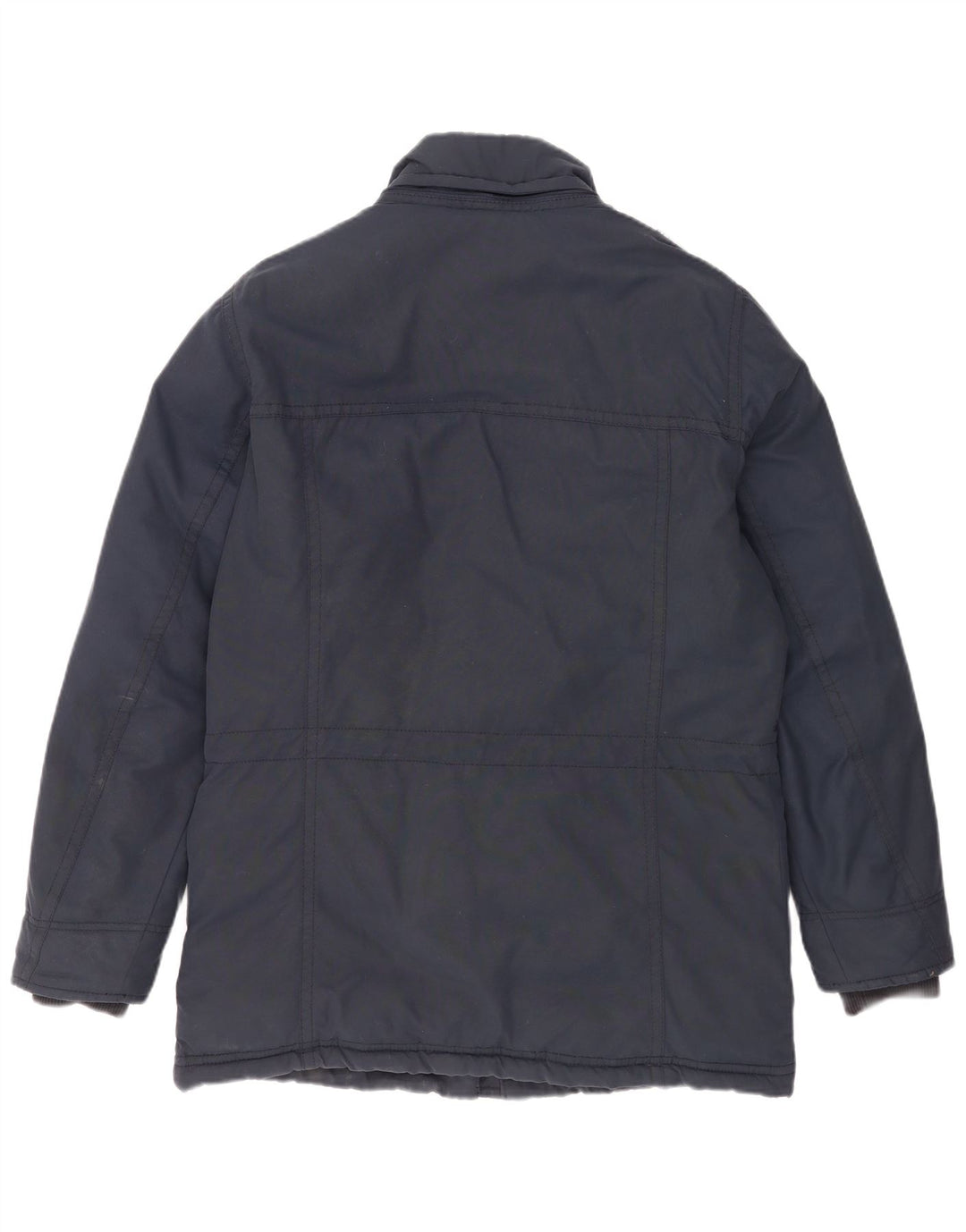 Timberland Mens Padded Coat UK 40 Large Navy Blue Cotton