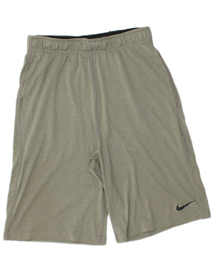 Męskie spodenki sportowe Nike Dri Fit, małe, zielone, z poliestru